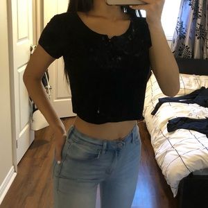 Black Crop Top